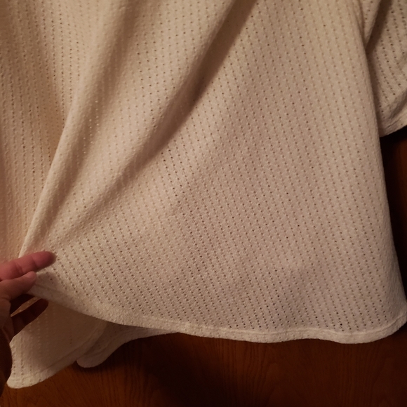 Maurices women's lace and cotton cardigan, cream colored size XXL - Picture 4 of 13